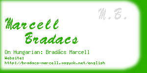 marcell bradacs business card